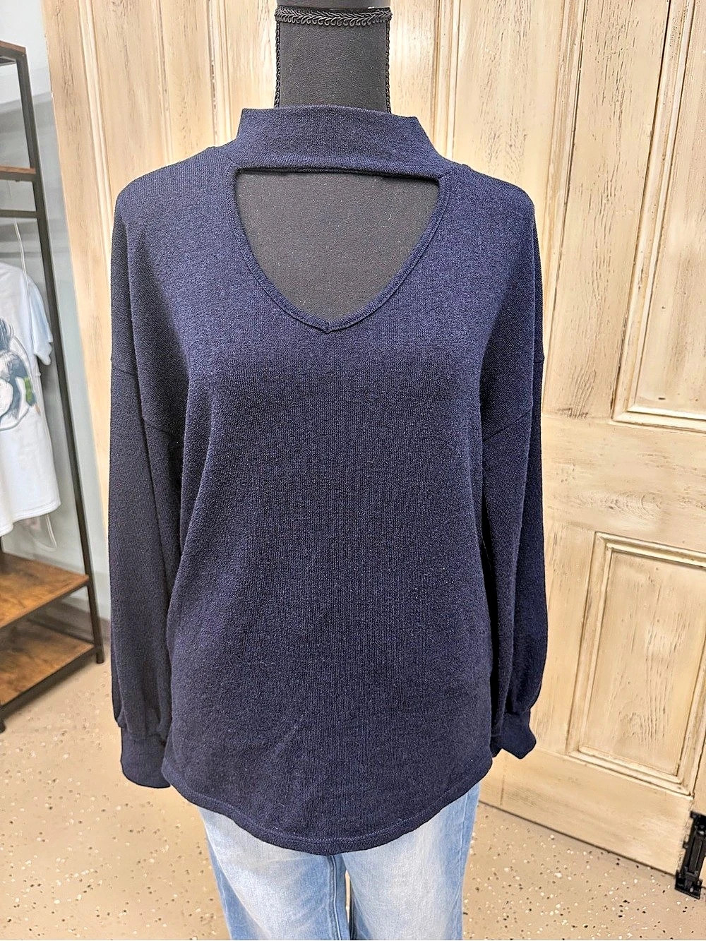 BIBI Women's Long Sleeve Top Sz M EUC